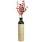 Uniquewise Cylinder Shaped Tall Spun Bamboo Floor Vase Glossy Black Lacquer and Natural Bamboo Finish, Large QI003455BKN.L - alternate 3